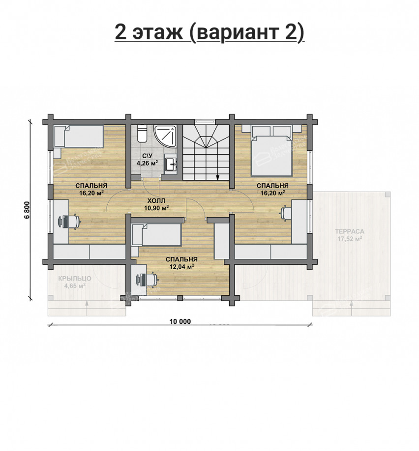 Дом из профилированного бруса VZ-375